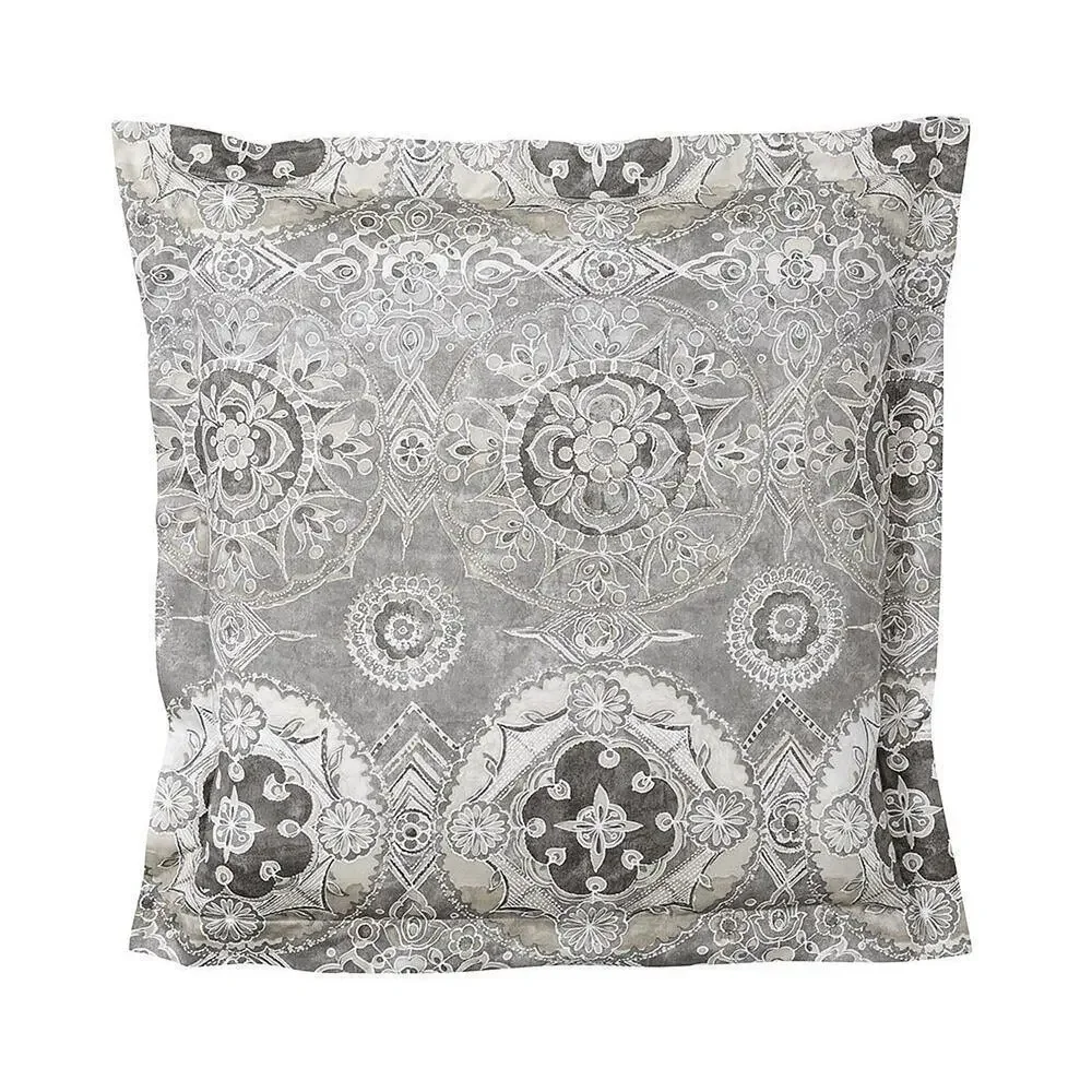 NEW Lot 2 x Pottery Barn Jacquelyn Medallion Organic Sateen Euro Shams Farmhouse